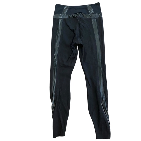 Athleta Luxe Ponte Knit and Faux Leather Pants Size Small - Picture 2 of 8